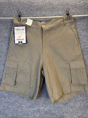 Cabana Joe Men's Khaki Cargo Shorts Waist 32